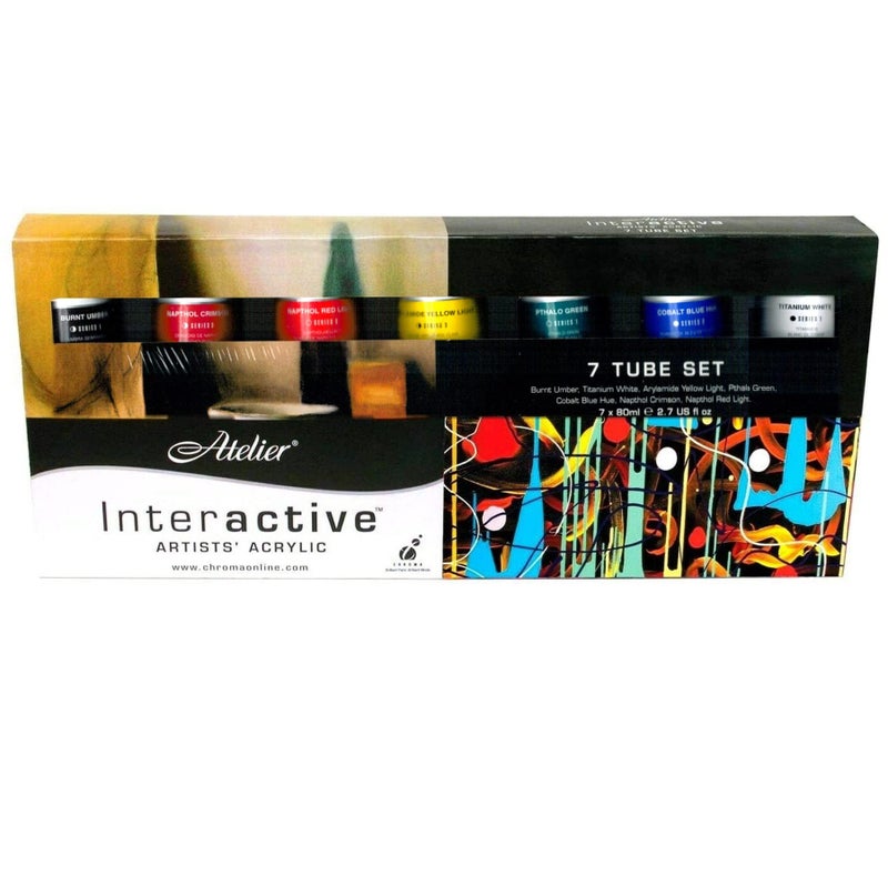 Chroma Atelier Interactive Acryl 80ml 7-Tubes - Image 2